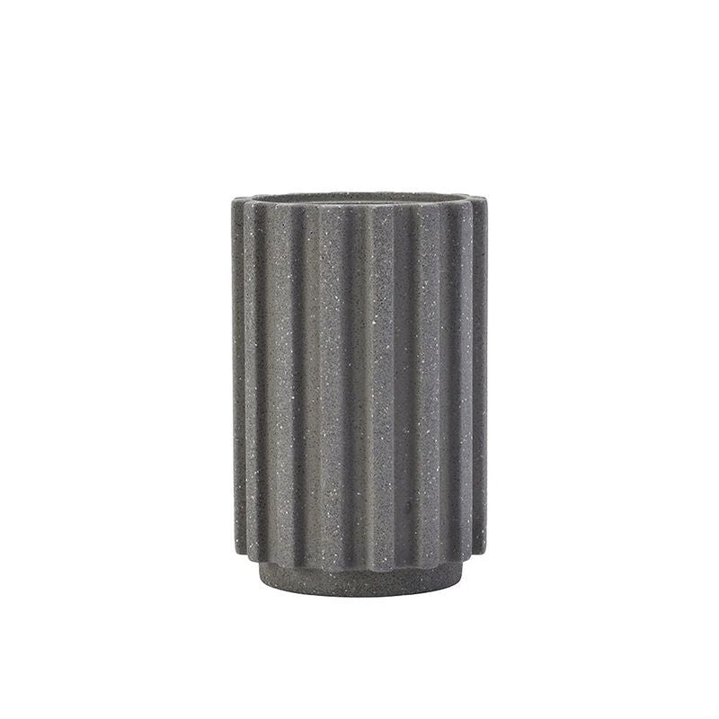furi-pro-radial-stone-utensil-holder-flint-terrazzo-11-x-19-5cm