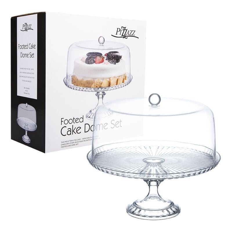 pizzazz-footed-cake-stand-dome-set-28cm