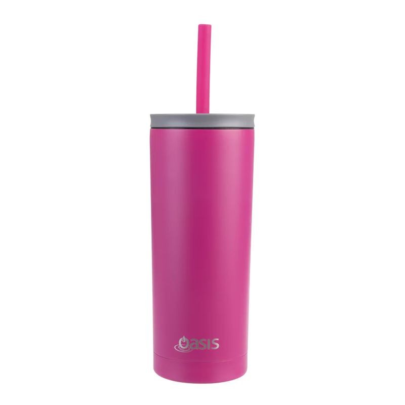 oasis-super-sipper-with-silicone-straw-600ml-fuchsia