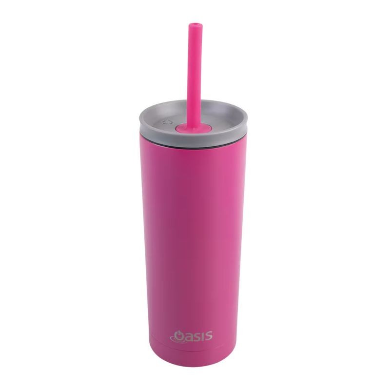 oasis-super-sipper-with-silicone-straw-600ml-fuchsia