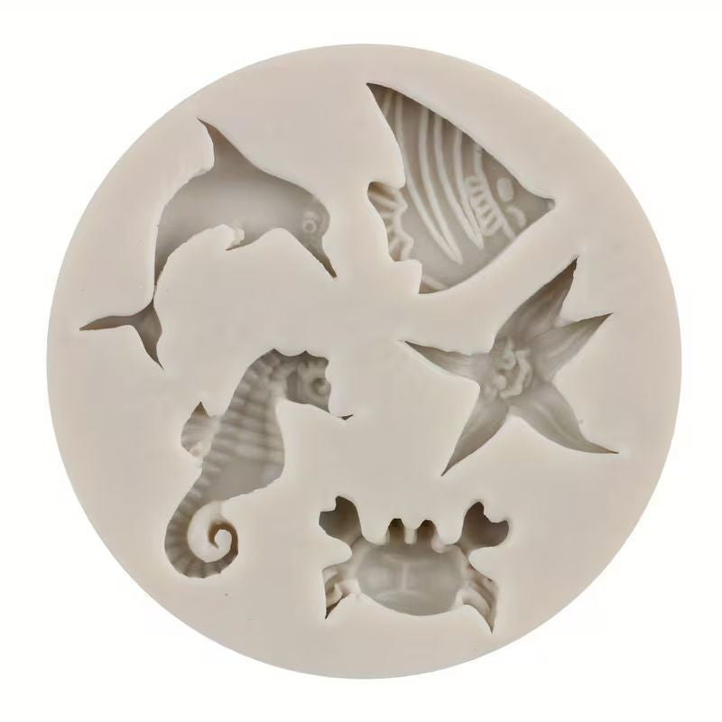 Silicone Mould Marine Life 5 cavity
