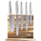 Appetito Magnetic Knife Stand Double Sided Acacia Block