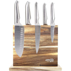Appetito Magnetic Knife Stand Double Sided Acacia Block