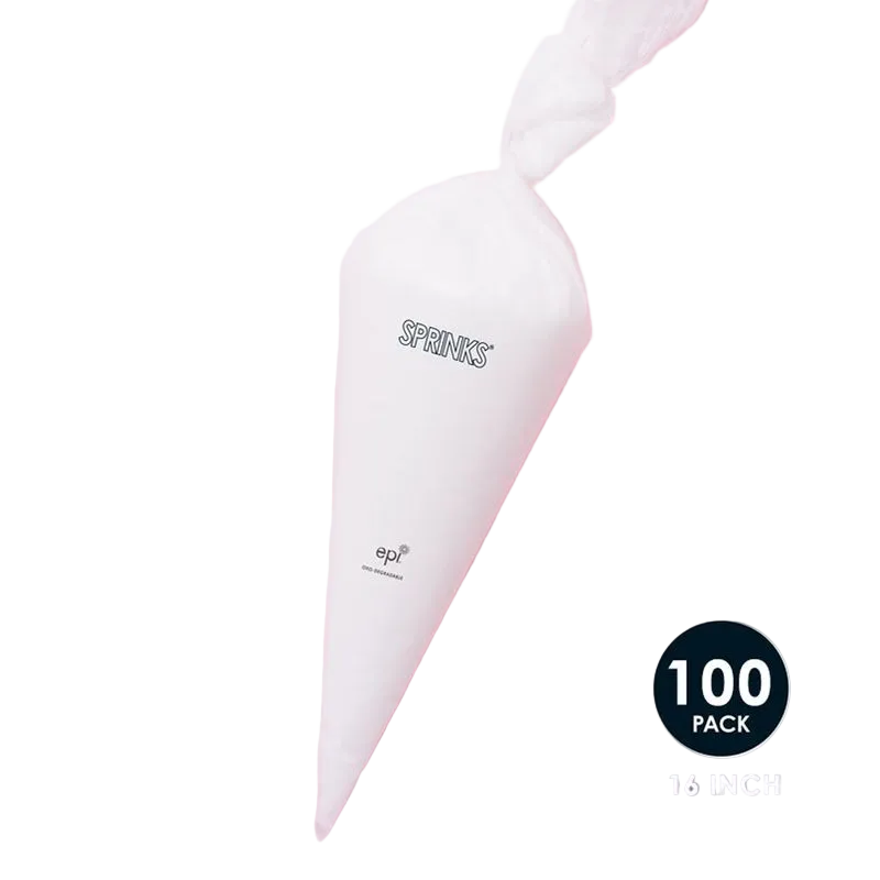 Sprinks BIODEGRADABLE Piping Bags - 16 inch 100 pack
