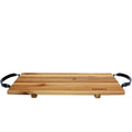 St Clare Acacia Board with Black Steel Handles 60x20cm