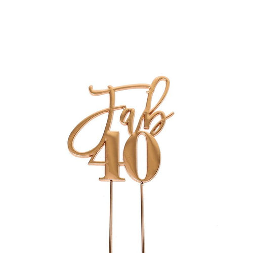 cake-craft-fab-40th-metal-cake-topper-rose-gold