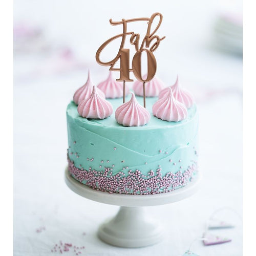 cake-craft-fab-40th-metal-cake-topper-rose-gold