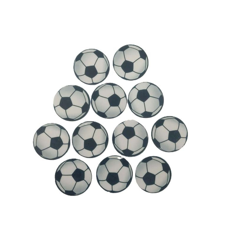 Cupcake Toppers - Edible Wafer Top - Soccer Balls 12pk