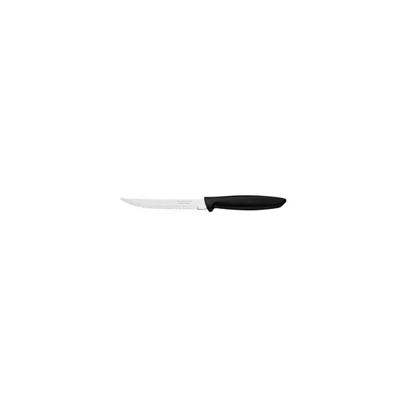 Tramontina Churrasco Plenus Steak Knife Serrated Narrow Blade Black 127mm