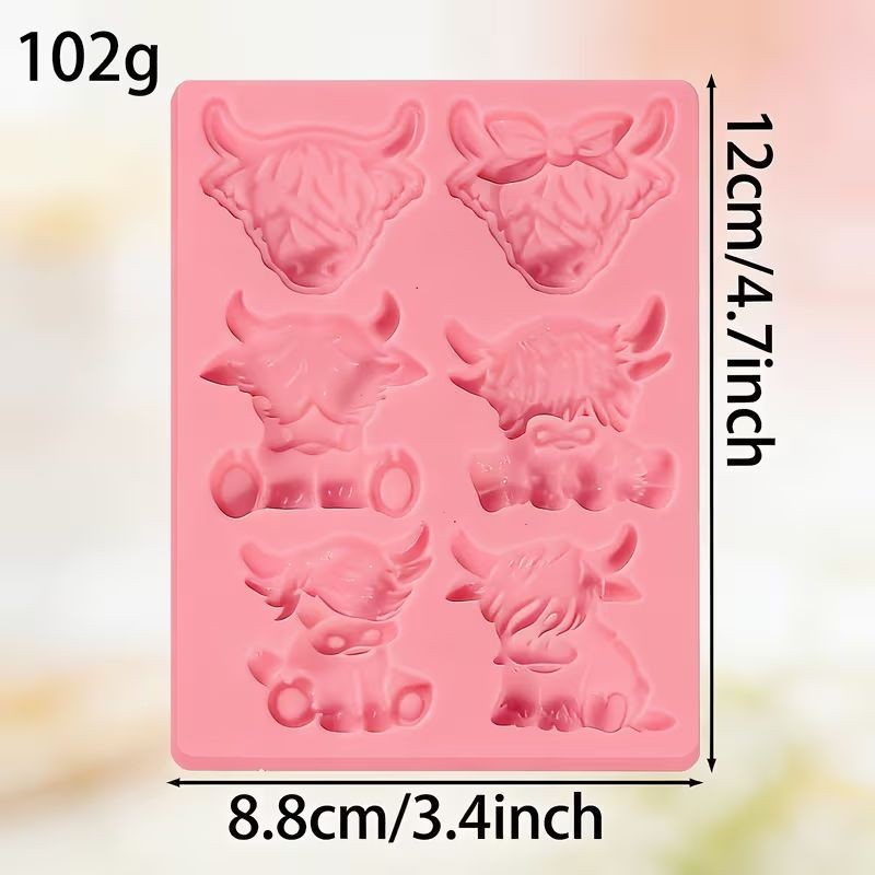 highland-cow-silicone-mould-6-cavity