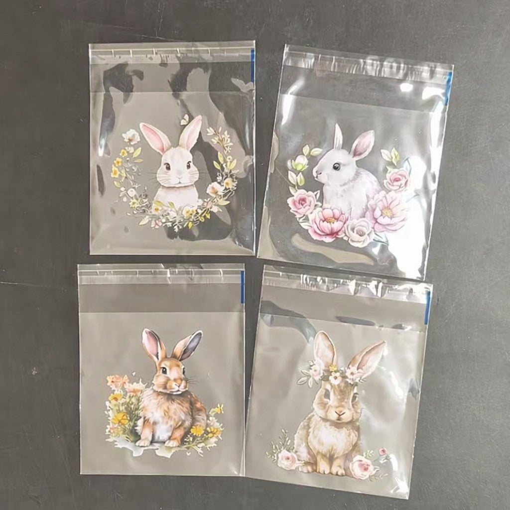 Easter Bunny Cookie Bags â€“ Assorted Designs (10 Pack)