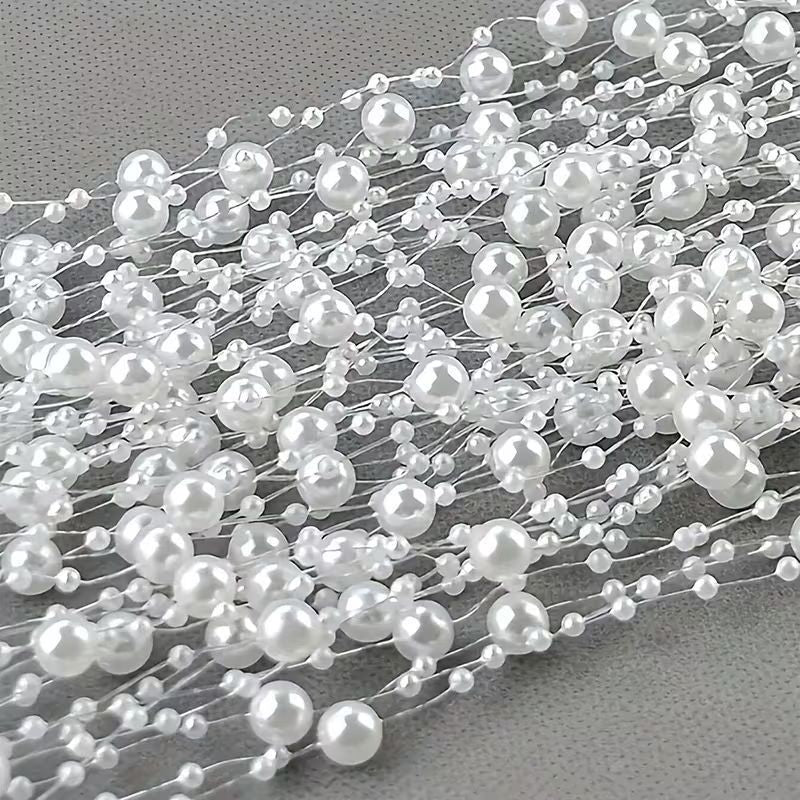 White Pearl Cake Decorating String – 5m Roll