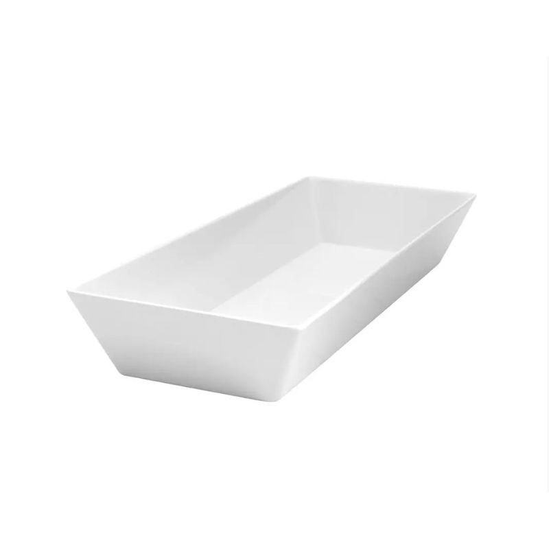 Ryner Rectangular Deep Dish - Melamine - 500x200x70mm White