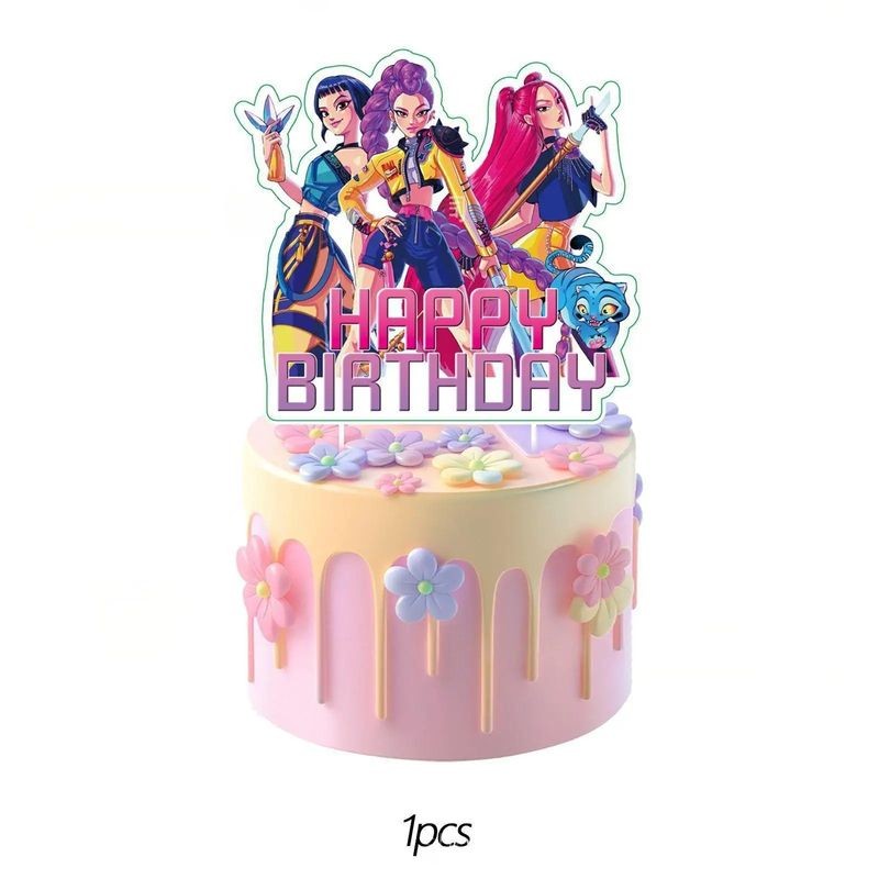 Kpop Demon Hunters Cake Topper 1pc