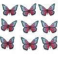 Cupcake Toppers - Edible Wafer Top - Bright Butterflies 12pk