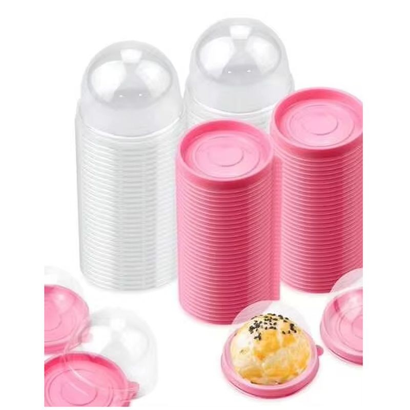 pink-dome-cake-dessert-container-with-lid-7-x-7-x-4-5cm-5-pack