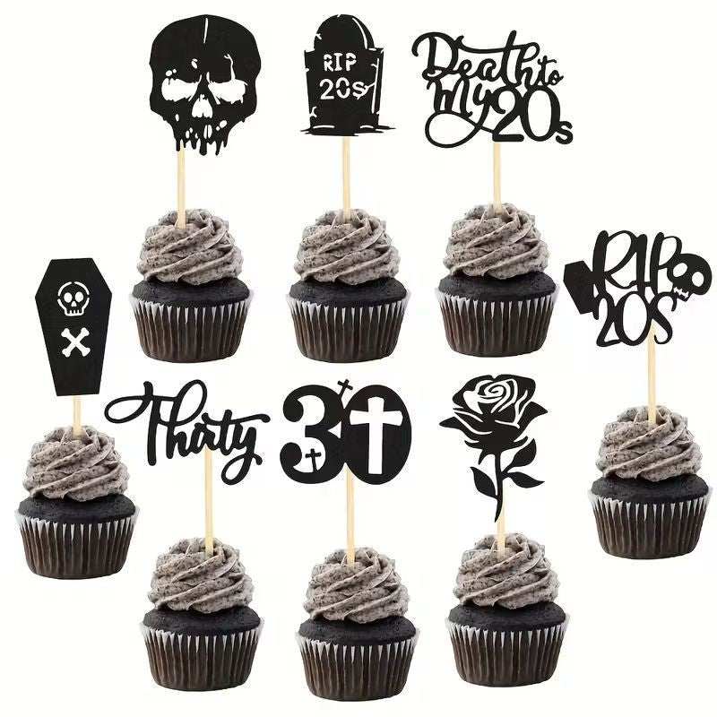 death-to-my-20s-cupcake-topper-16pc-set
