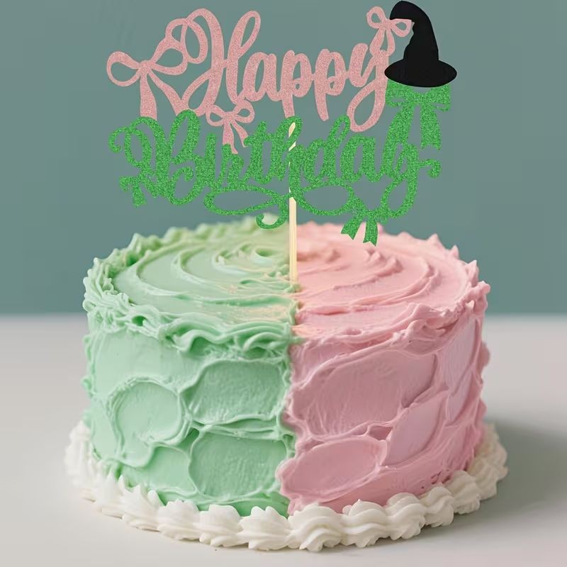 Wicked Themed Cake Topper 1pc