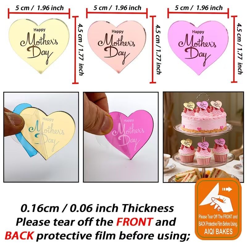 acrylic-cake-topper-heart-mothers-day-1pc