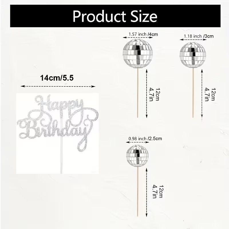 cake-topper-mirror-ball-topper-13pcs-set