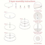3 Tier Acrylic Cake Stand