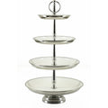 4 Tier Cup Cake Stand White Enamel 30x52cm