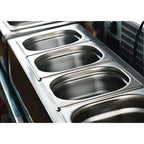 Chef Inox Anti-Jam Steam Pan 1/6 Size 176x162x150mm / 2.3Lt