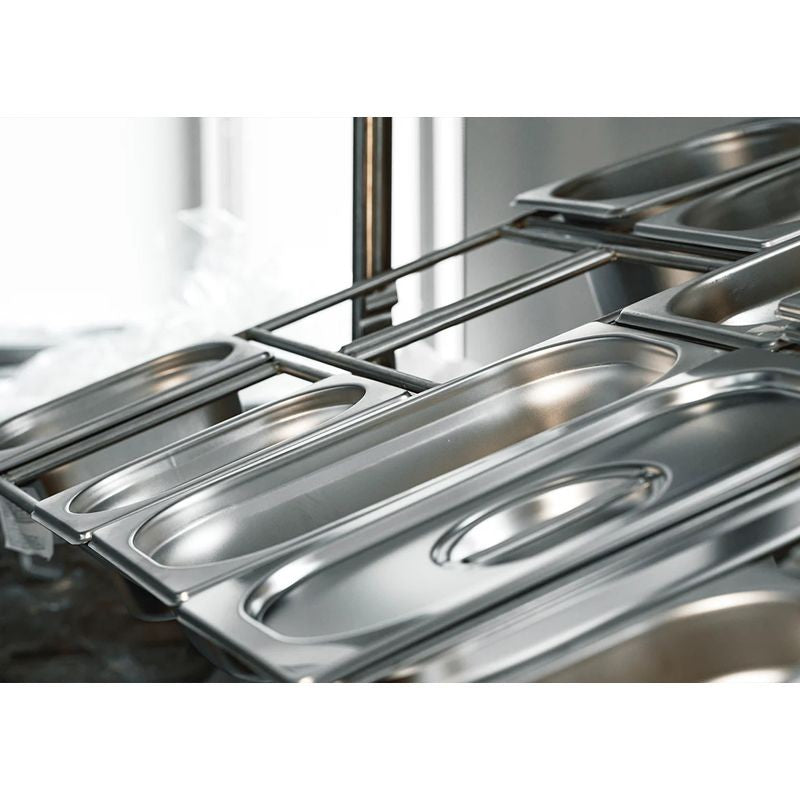 Chef Inox Anti-Jam Steam Pan Perforated 1/1 Size 530x325x100mm / 13.7Lt