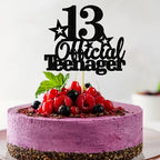 official-teenager-cake-topper-black-glitter-with-star