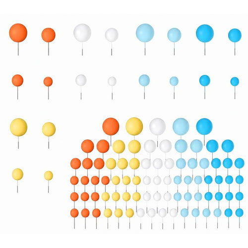Bluey-Inspired Cake Topper Ball Set – 20 Piece