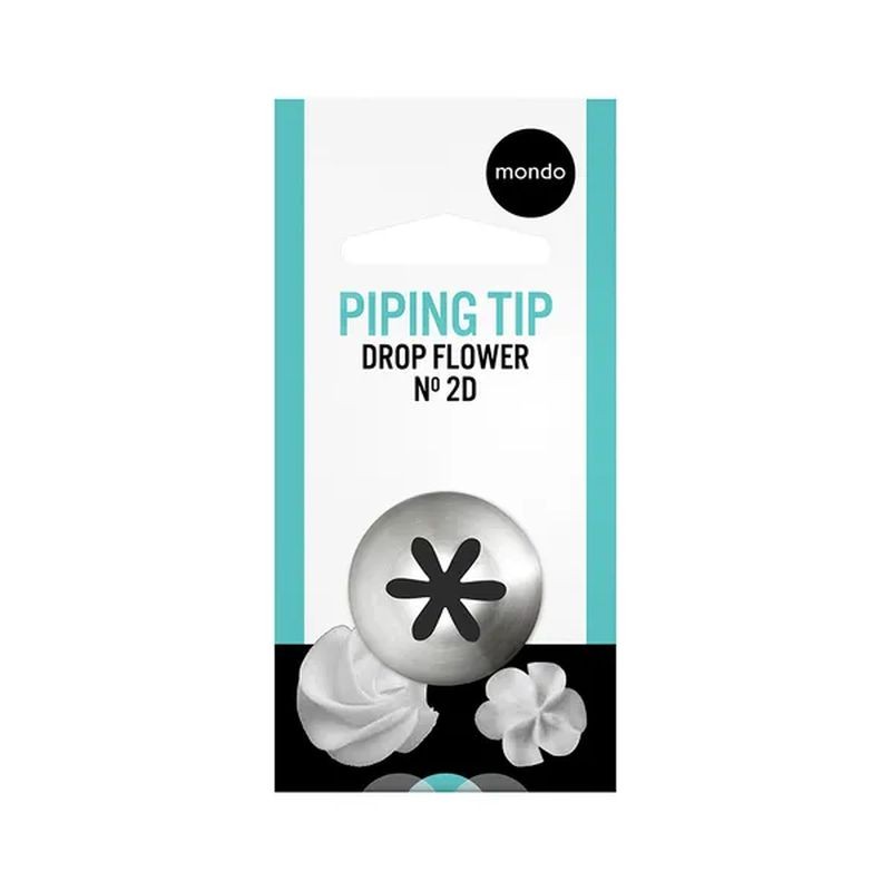 Mondo Stainless Steel Piping Tip/Tube No.2D Drop Flower