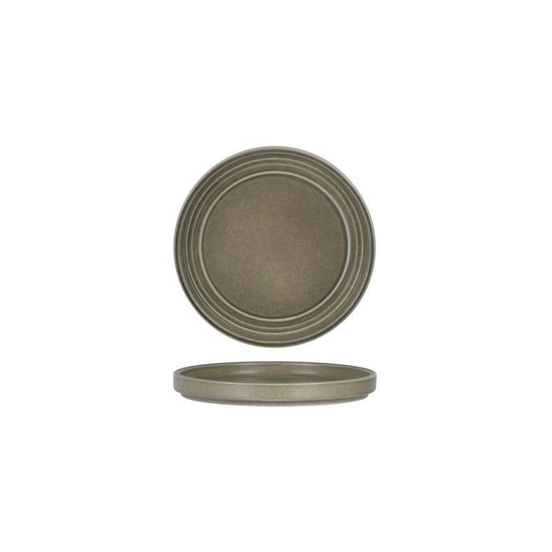 Tablekraft Urban Loft Frost Grey Round Plate 180mm - 6 PACK