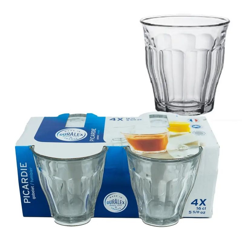 Duralex Picardie Tumbler Clear 160ml - 4 pack