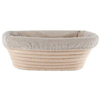25cm Oval banneton/proofing basket with lining