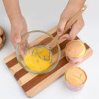 Danish Dough Whisk Wooden Handle 24cm
