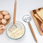 Danish Dough Whisk Wooden Handle 24cm