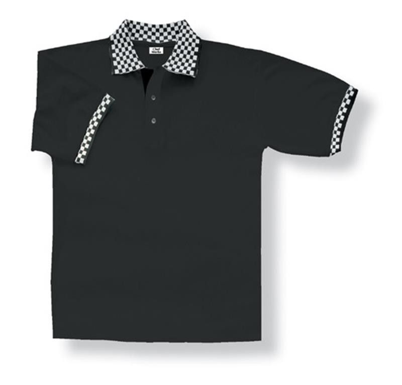 Chef Works Polo Shirt Black - PCHB - XS-3XL