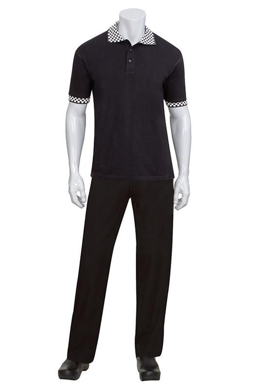 Chef Works Polo Shirt Black - PCHB - XS-3XL