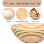 Round Banneton Proofing Basket with Liner 23.68cm