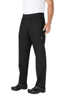 Chef Works Lightweight Mens Black Slim Fit Chef Pants PBN01-BLK