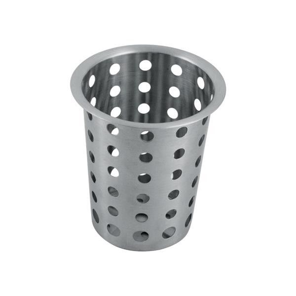 Chef Inox Cutlery Holder Cylinder 90x135mm Stainless Steel