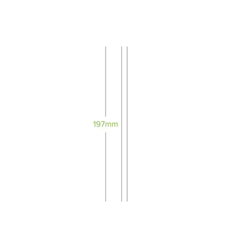 Biopack 6mm Regular Black BioStraw pack of 250