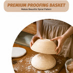 Round Banneton Proofing Basket with Liner 23.68cm