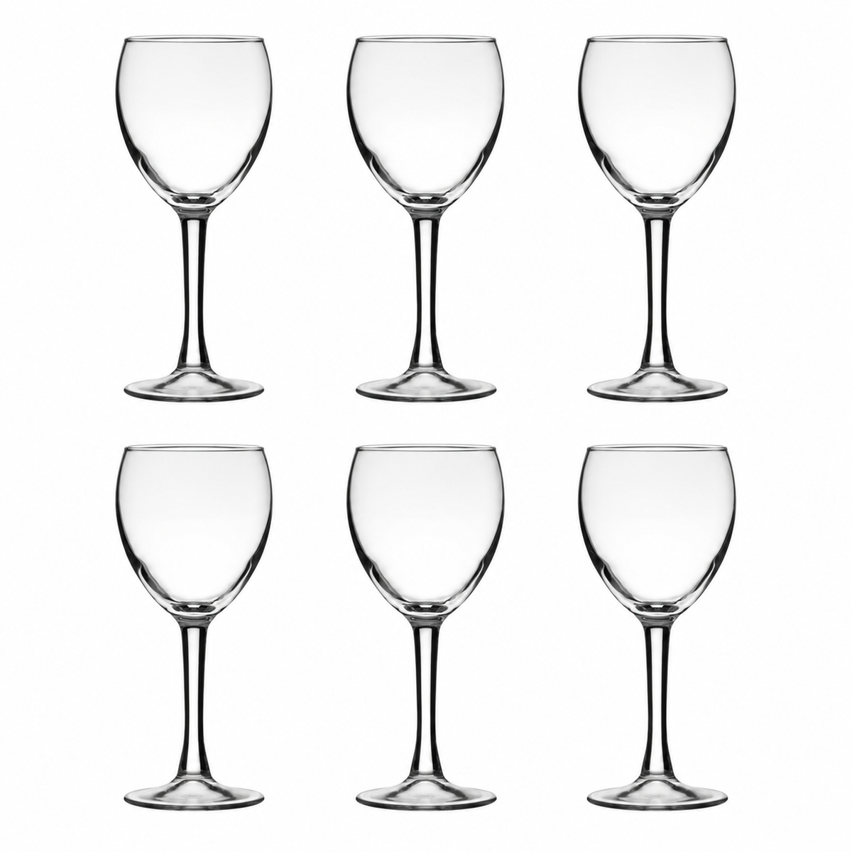 Crown Glassware Atlas Wine Glass with Pour Line 230ml 6 Pack