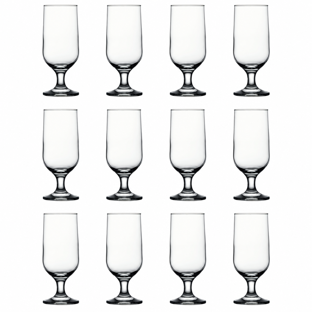 Pasabache Capri Footed Beer Glass - 12 pack 350cc