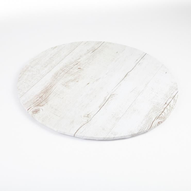 Mondo Cake Board Masonite - Wood Grain 8 inch