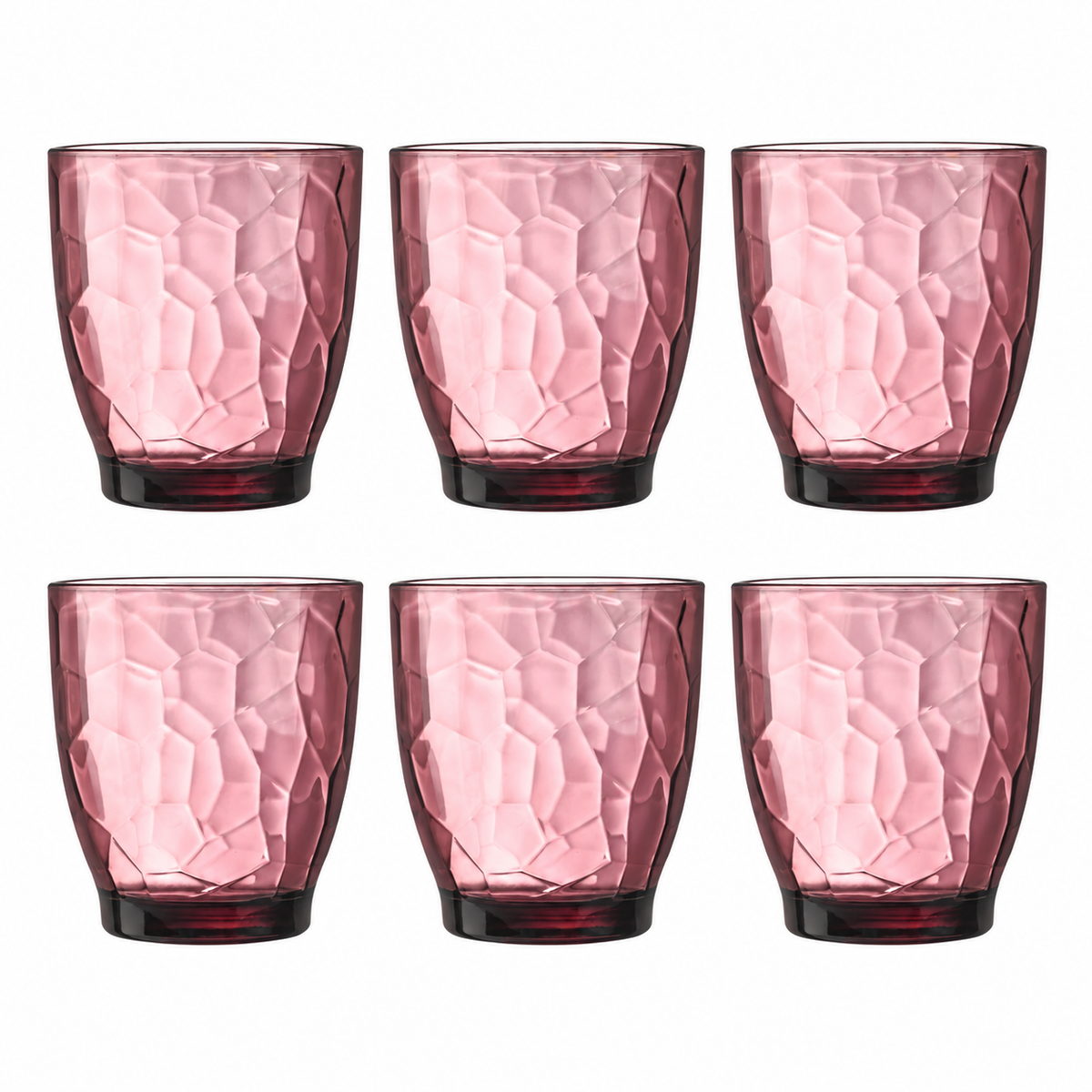 Arcoroc Rock Coral Ice Pink 340ml 6 pack
