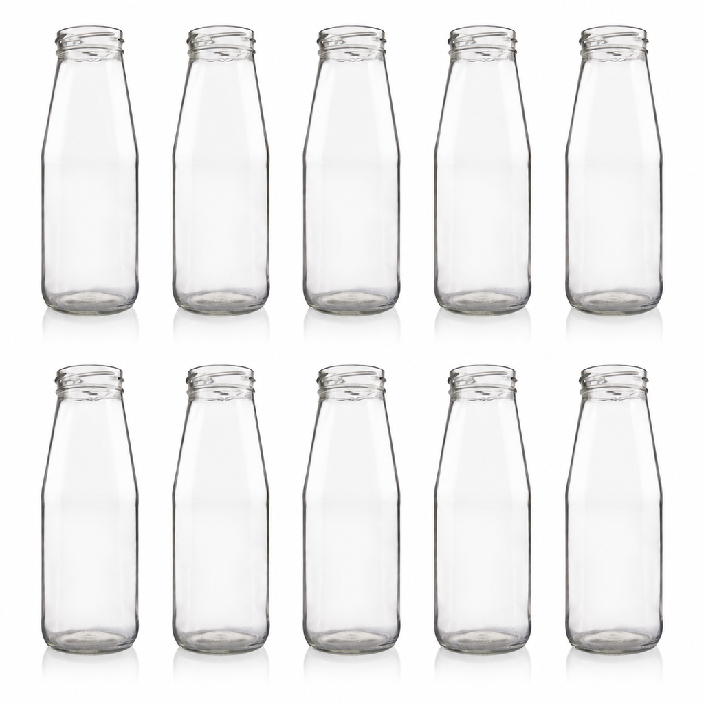 Plasdene Glass Passata Bottle with Twist Neck - 720ml 10 Pack