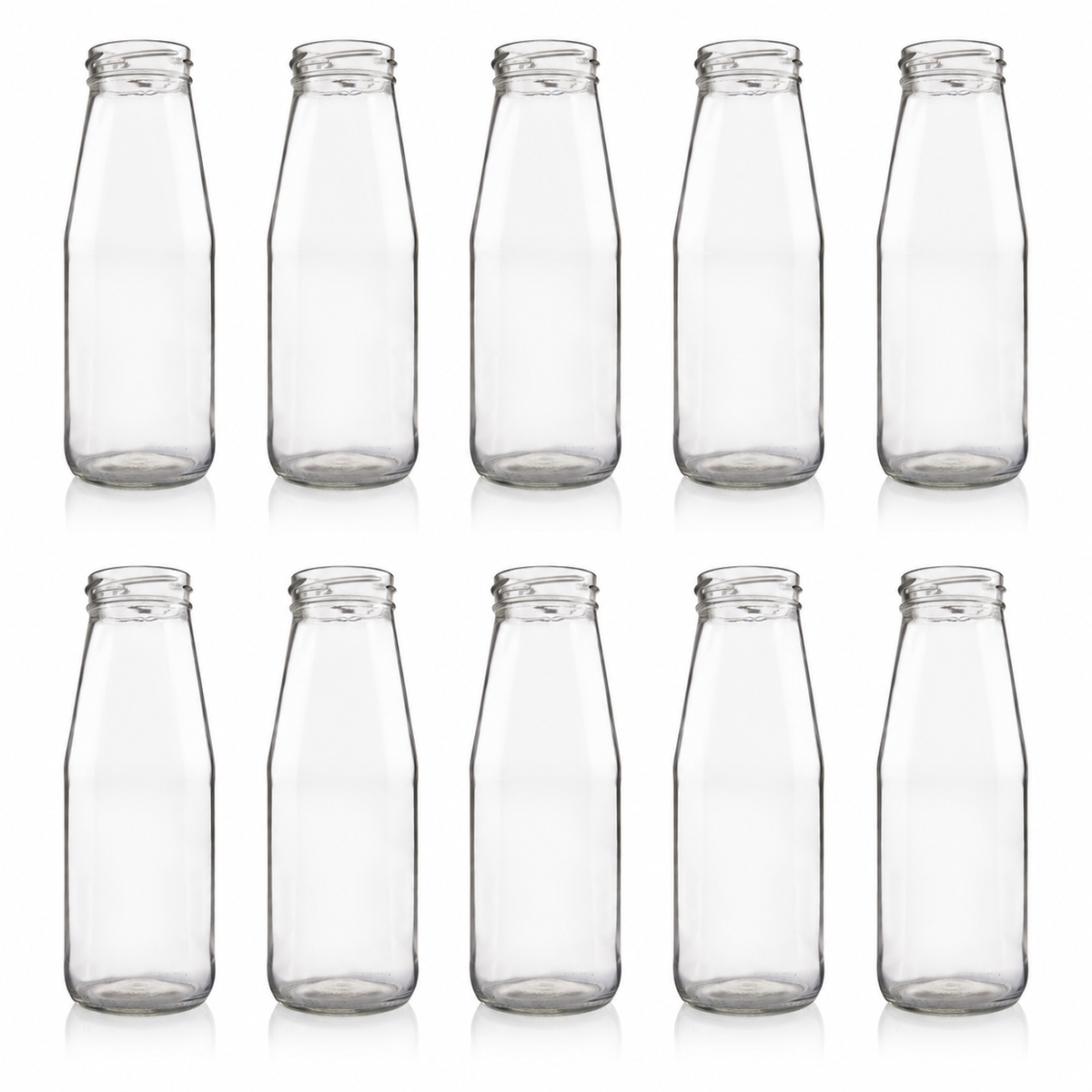 Plasdene Glass Passata Bottle with Twist Neck - 720ml 10 Pack