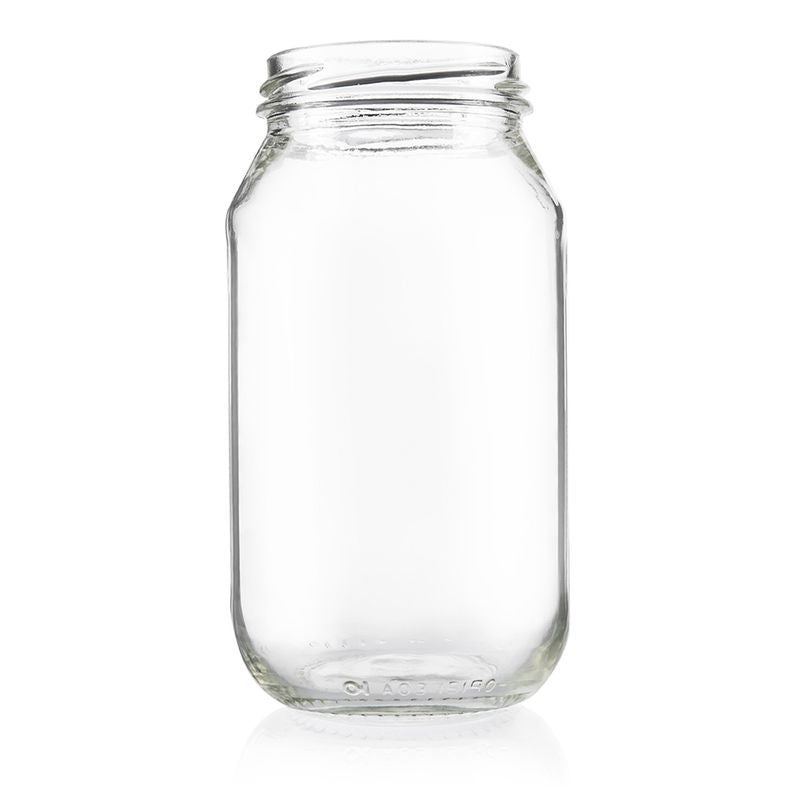 Plasdene Glass Round Food Jar with Twist Finish - 500ml